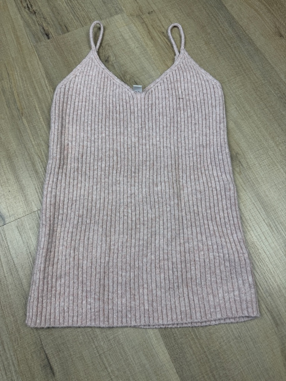 American Eagle Ribbed Sweater Spaghetti Strap Tank - Blush‎ Pink. Size Large